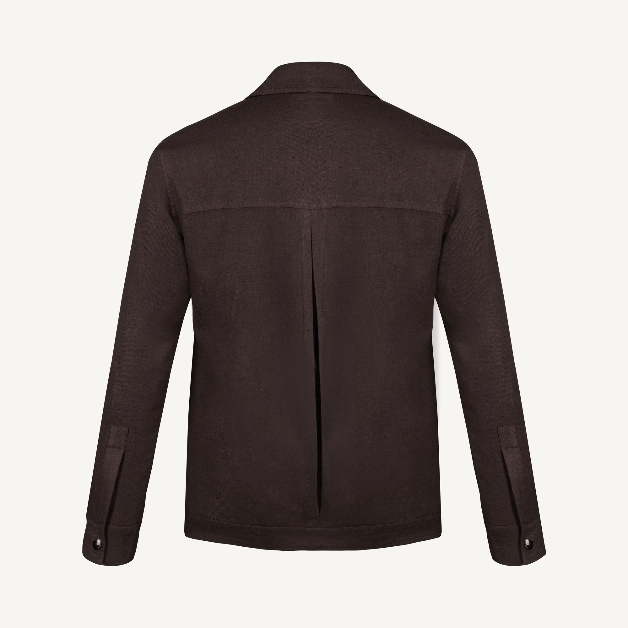 Symphonia Wool-Cashmere Jacket in Sienna Brown