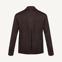 Symphonia Wool-Cashmere Jacket in Sienna Brown