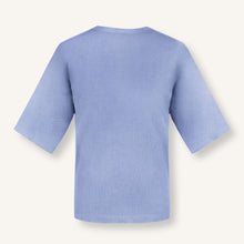 Woman's Stillwater Lilac Linen T-Shirt 34
