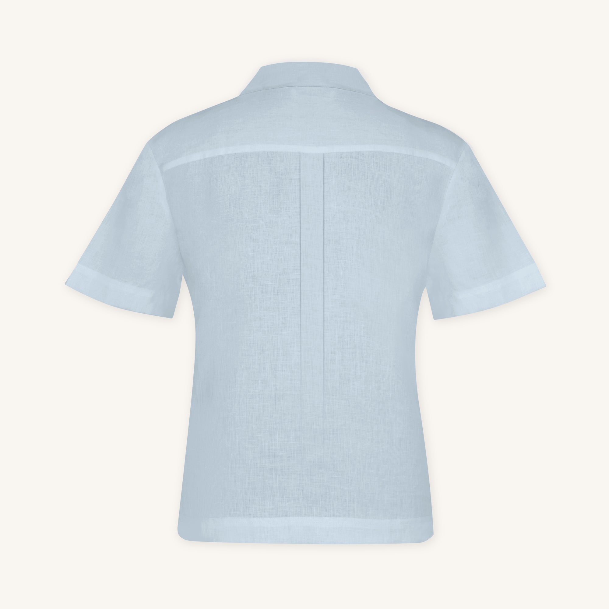 Glacier Blue Lino Polo Shirt