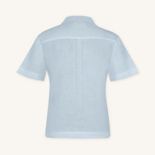 Glacier Blue Lino Polo Shirt