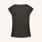 Sera Lino Top in Olive Mist