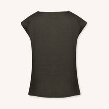 Sera Lino Top in Olive Mist