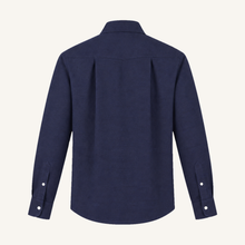 Balmorial Cotton Cashmere Shirt in Midnight Blue