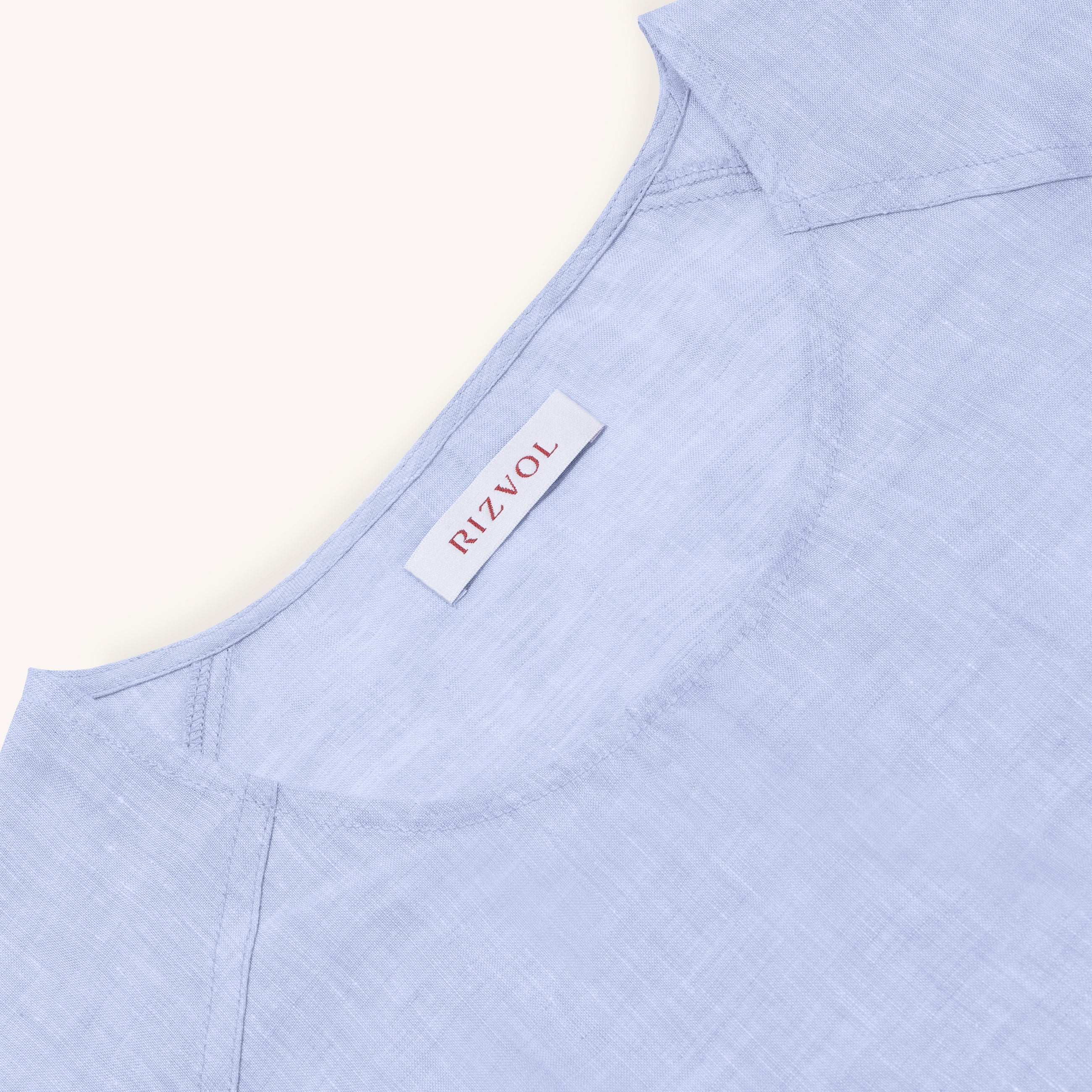 Sera Italian Lino Top in Viola Fog