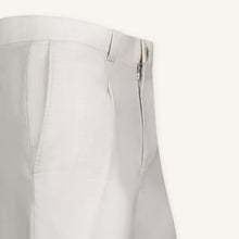 Light Sand Italian Wool-Silk Trousers