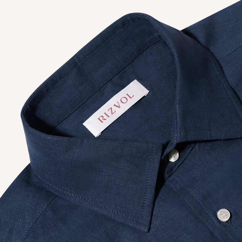 Imperial Blue Linen Shirt