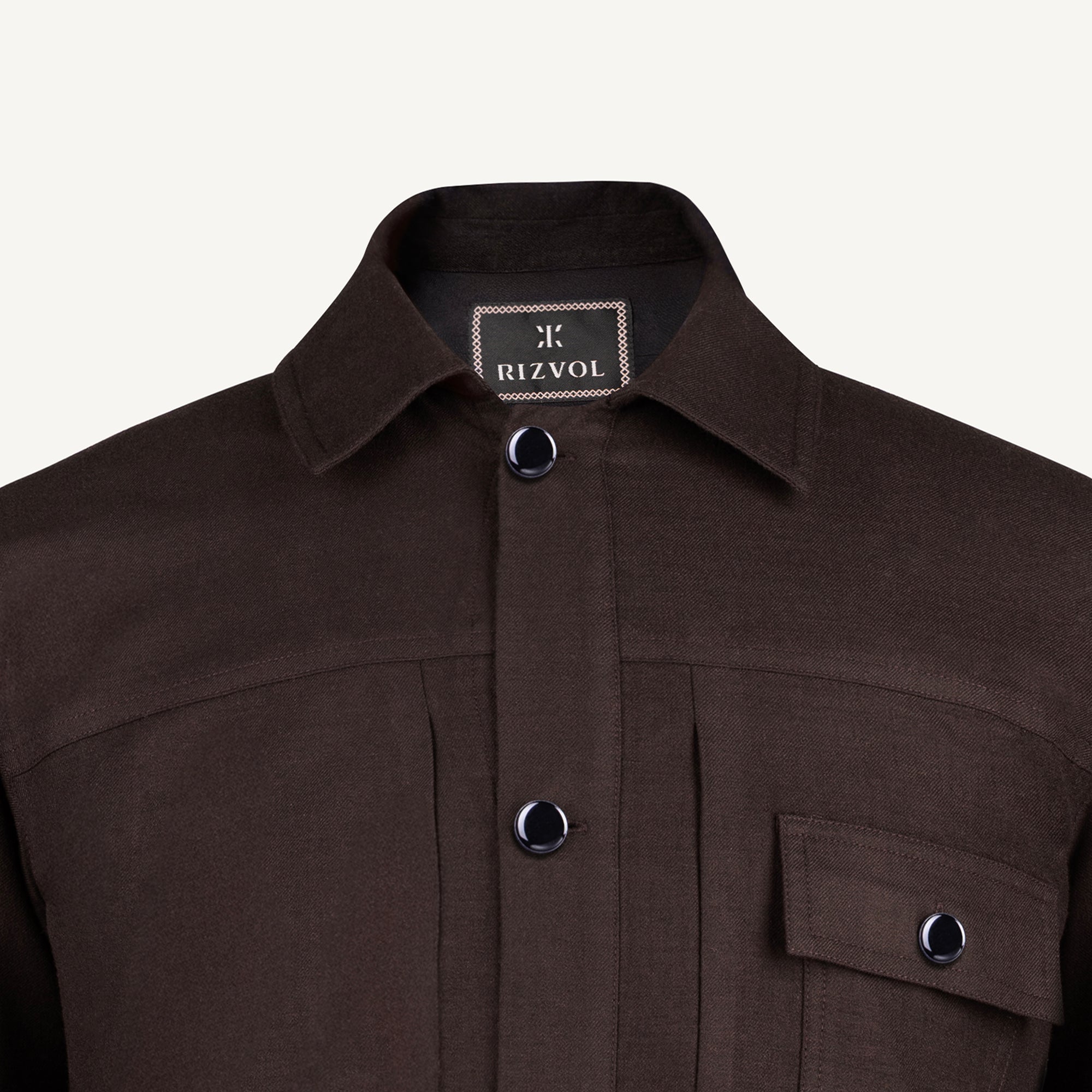 Symphonia Wool-Cashmere Jacket in Sienna Brown