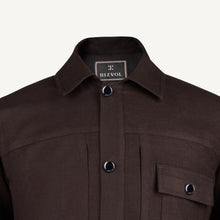 Symphonia Wool-Cashmere Jacket in Sienna Brown