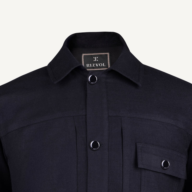 Symphonia Wool-Cashmere Jacket in Cloister Blue