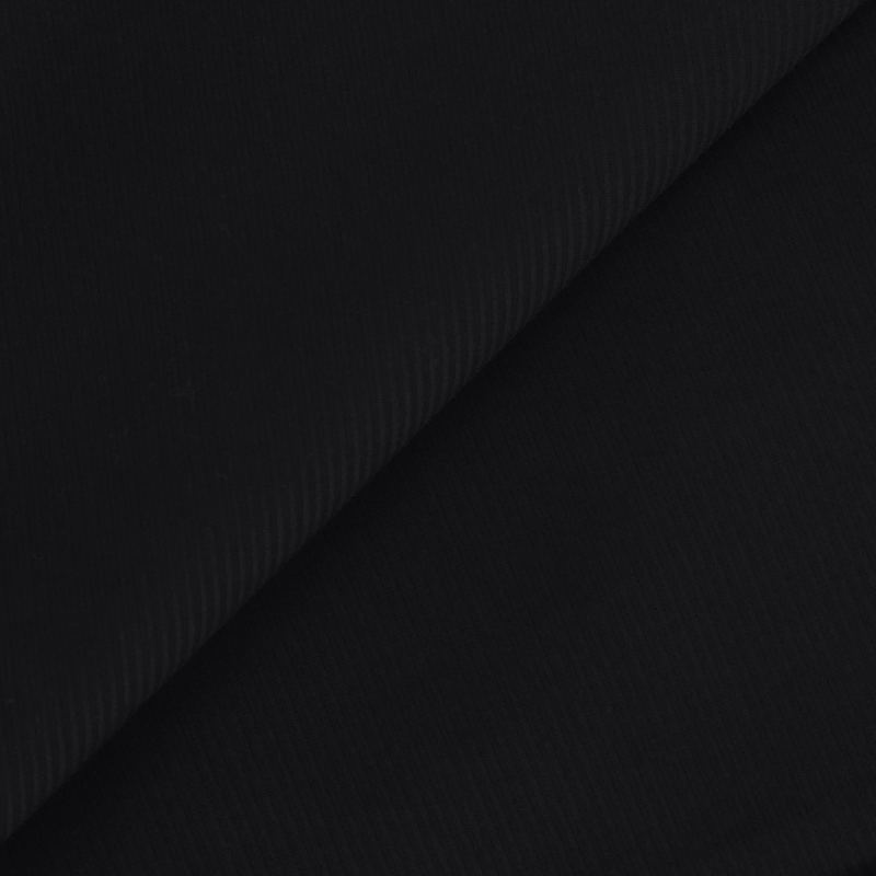 Plissé Cotton Club Shirt in Onyx Black