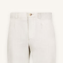 Light-Sand Wool-Silk Trouser