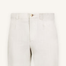 Light Sand Italian Wool-Silk Trousers