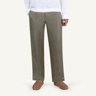 Smoked Olive Linen Leisure Pants