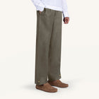 Smoked Olive Linen Leisure Pants