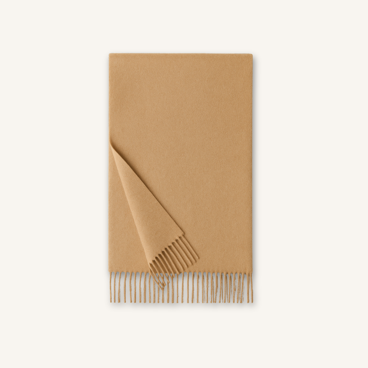 Soffio Camel Hair Scarf in Tan