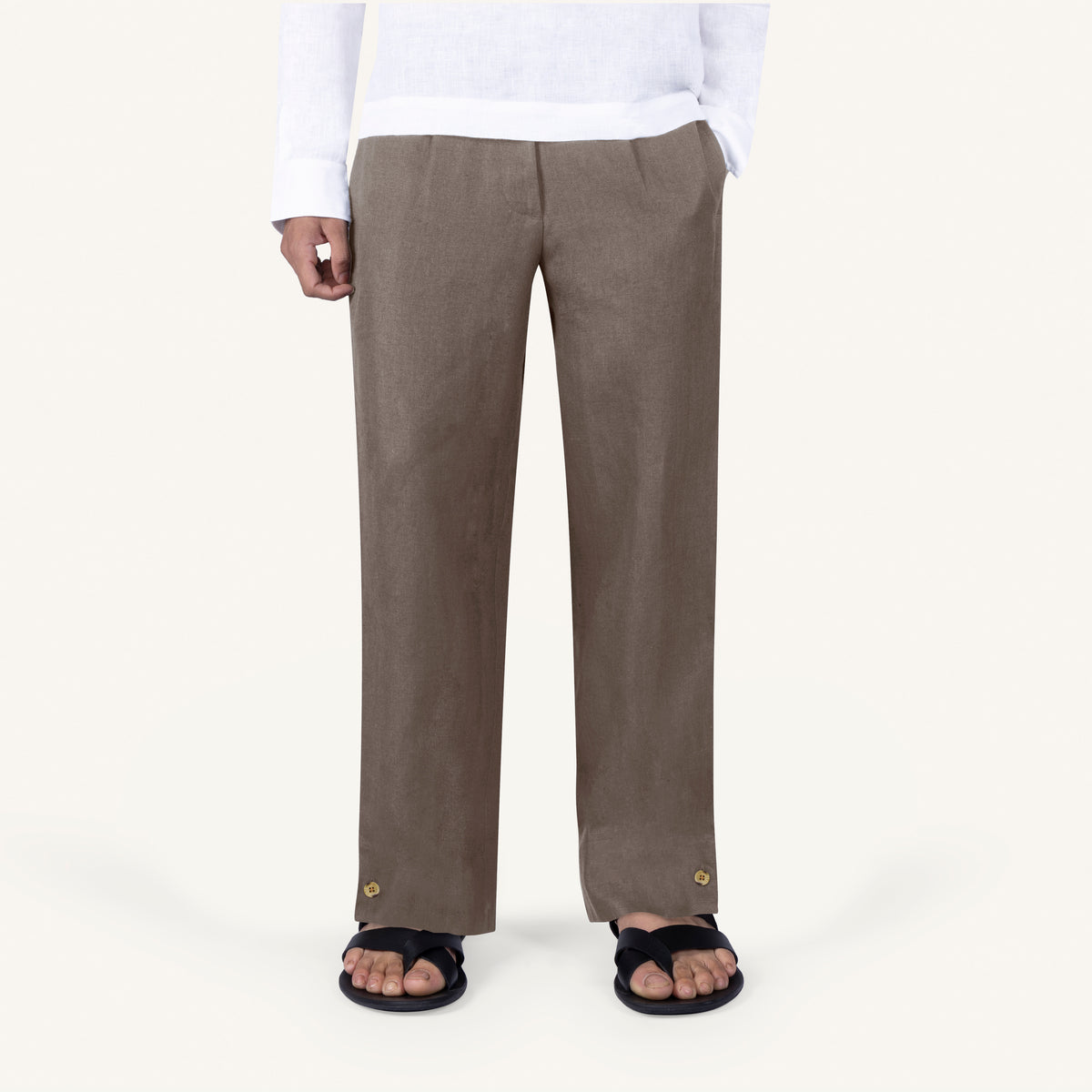 Soft Cedar Linen Leisure Pants