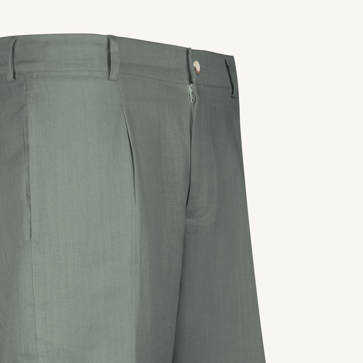 Sage Tapered Linen Pants