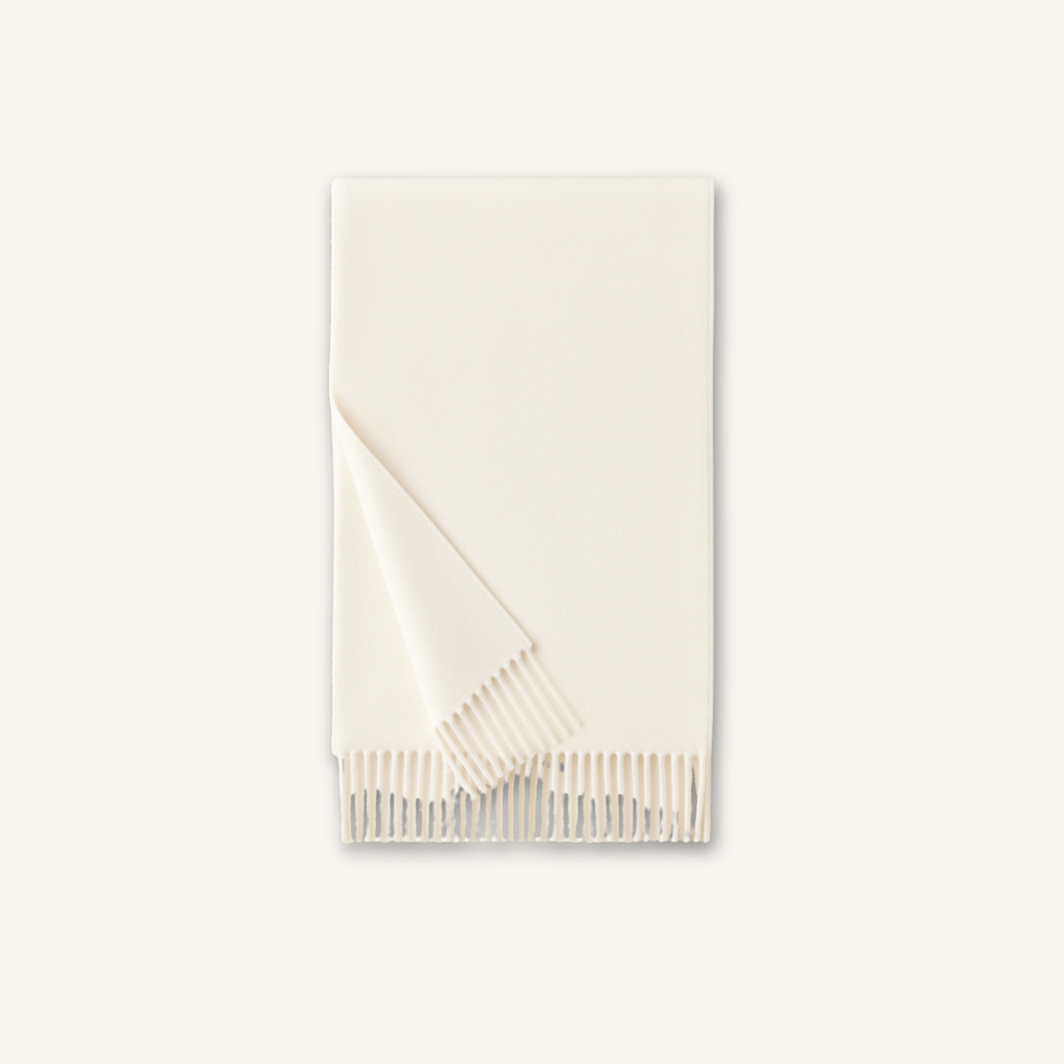Soffio Cashmere Scarf in Soft Ivory