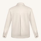 Symphonia Italian Twill Wool Jacket in Off White