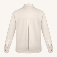 Symphonia Italian Twill Wool Jacket in Off White
