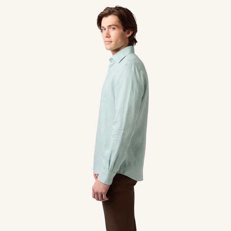 Fern Green Linen Shirt