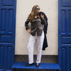 Elba Linen Pants in Milkstone