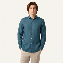 Teal Harbour Linen Shirt