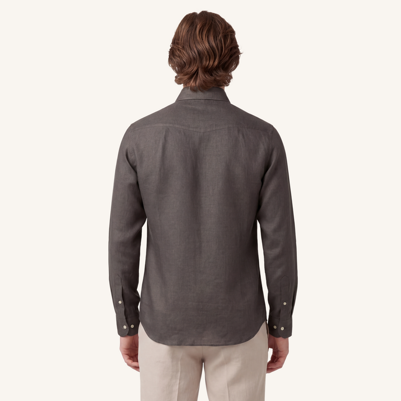 Olive Mist Linen Shirt