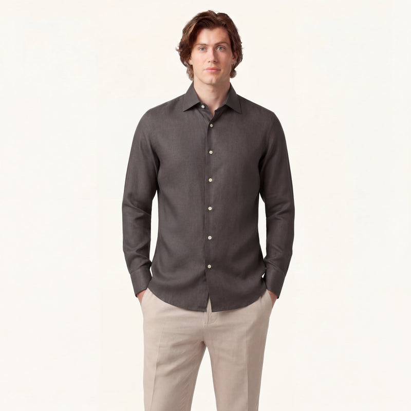 Olive Mist Linen Shirt