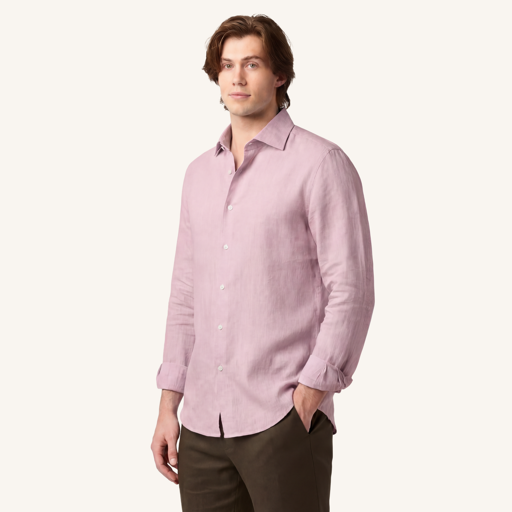 Pink Dust Linen Shirt