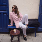 Women's Pink Dust Linen Shirt