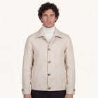 Aria Italian Linen Jacket in Ivory Ash
