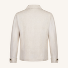 Aria Italian Linen Jacket in Ivory Ash