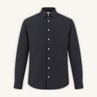 Balmorial Cotton Cashmere Shirt in Midnight Black