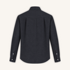 Balmorial Cotton Cashmere Shirt in Midnight Black