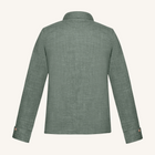 Aria Linen-Silk Jacket in Moss