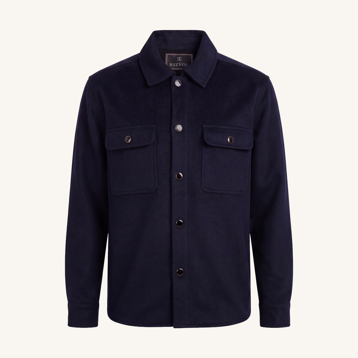 Rifugio Cashmere Overshirt in Cloister Blue
