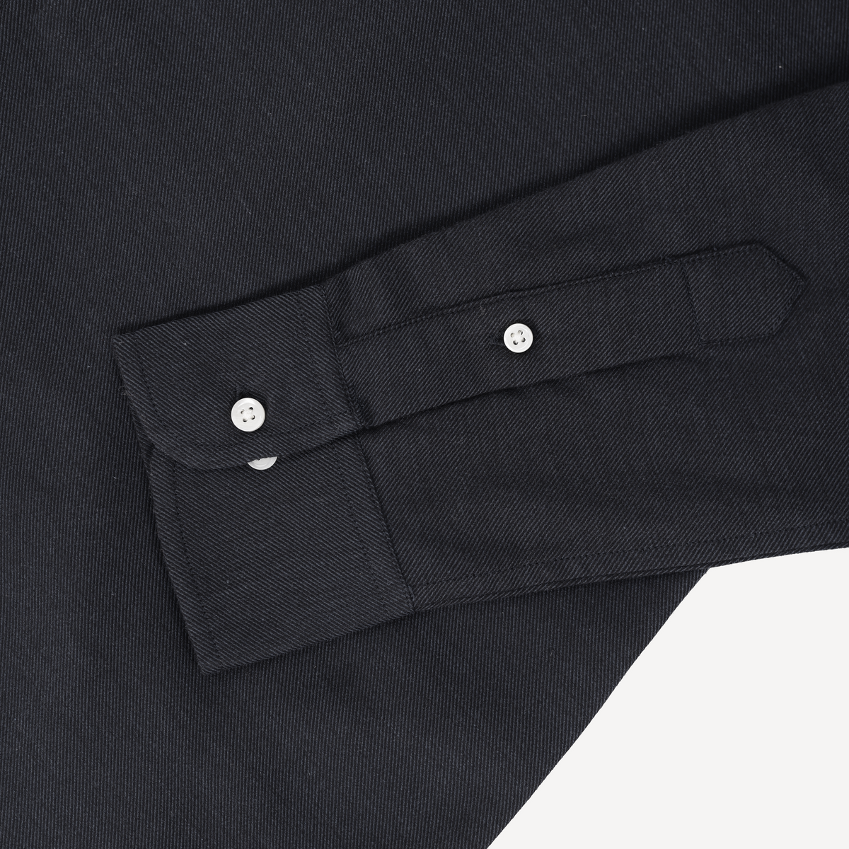 Balmorial Cotton Cashmere Shirt in Midnight Black