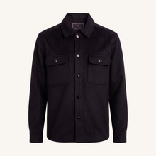 Rifugio Loro Piana Cashmere Overshirt in Pitch Black