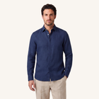 Alba Linen Shirt in Inkwell