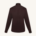 Rizvol Alba Auburn brown Cotton Silk Shirt, back view
