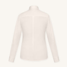 Rizvol Alba Beige Cotton Silk Shirt, back view