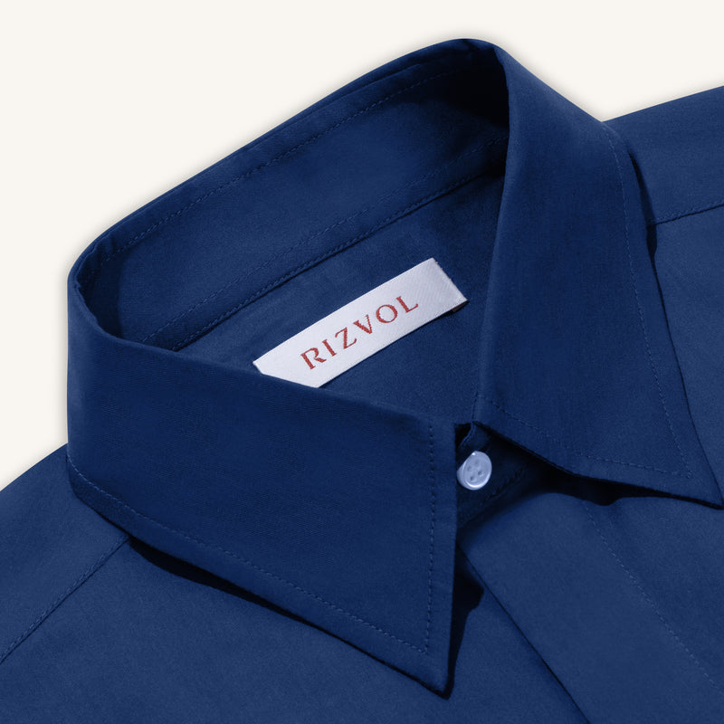 Rizvol alba cotton silk shirt in riva baye, close up
