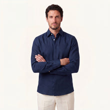 Alba Linen Shirt in Imperial Blue