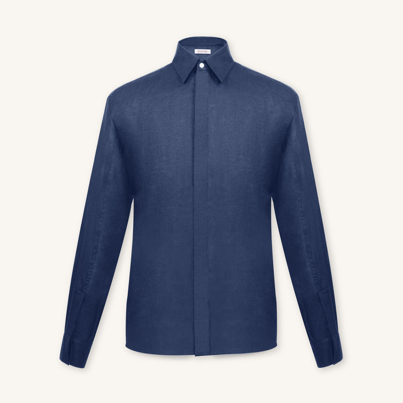 Rizvol Alba Imkwell linen shirt, front view