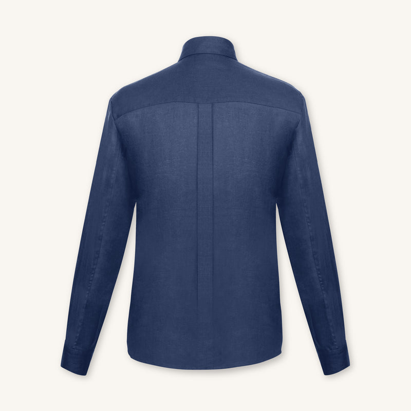 Rizvol Alba Imkwell linen shirt, back view