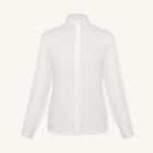 Rizvol Alba Ivory Ash Beige linen shirt, front view