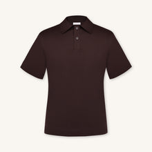 Rizvol Alba Auburn brown Cotton Silk Shirt, front view