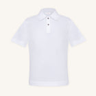 Rizvol Alba Blanc white Cotton Silk Shirt, front view